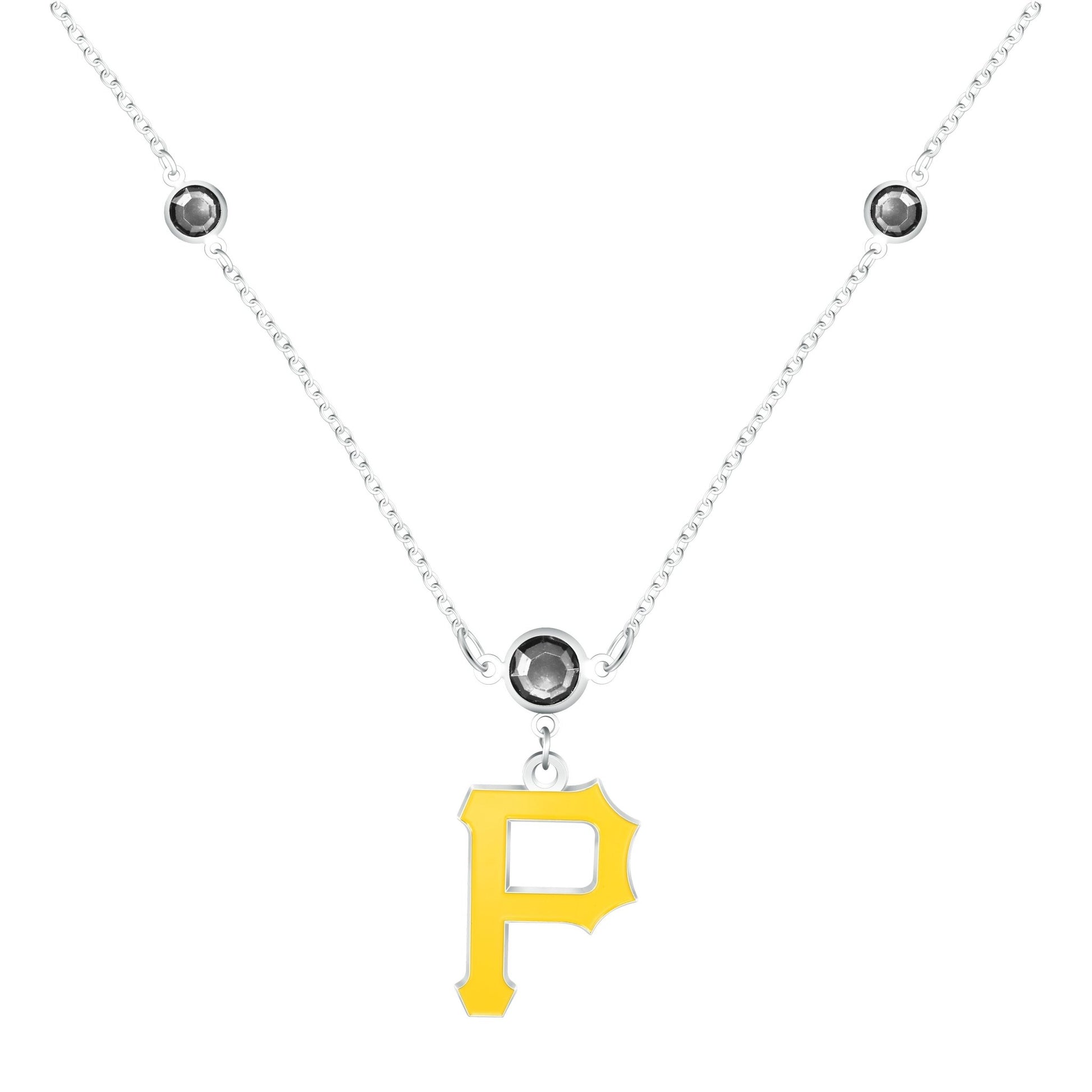 MLB Triple Beaded Necklace - Gamedays Gear - Pittsburgh Pirates