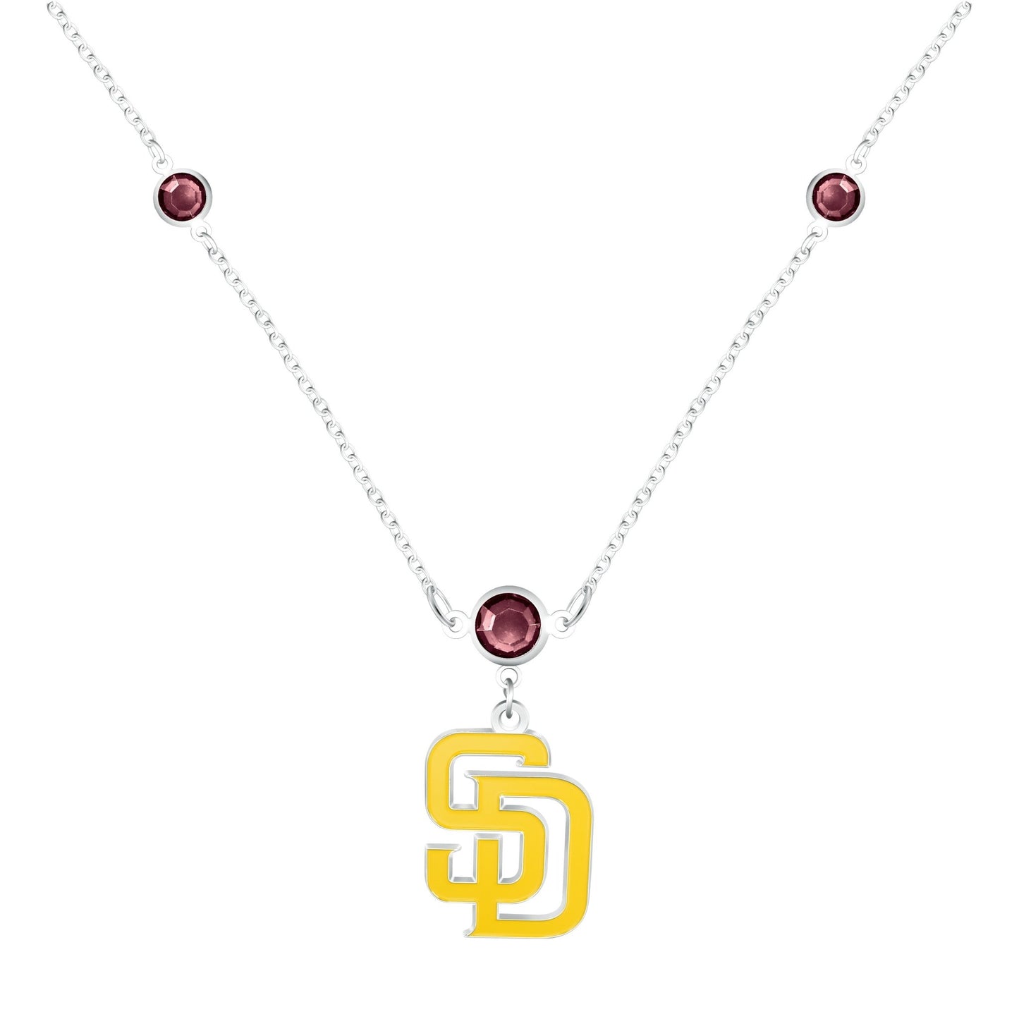 MLB Triple Beaded Necklace - Gamedays Gear - San Diego Padres