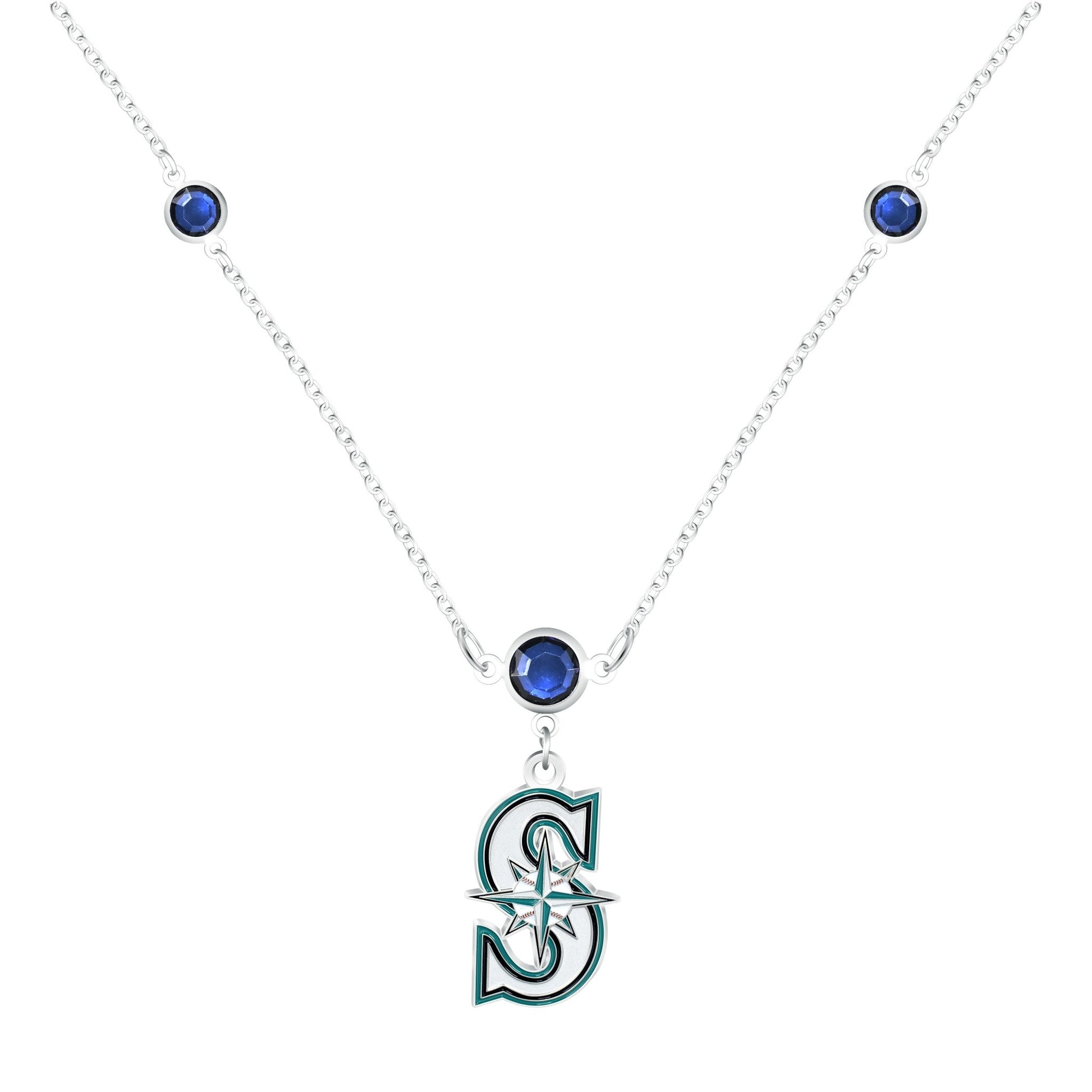 MLB Triple Beaded Necklace - Gamedays Gear - Seattle Mariners