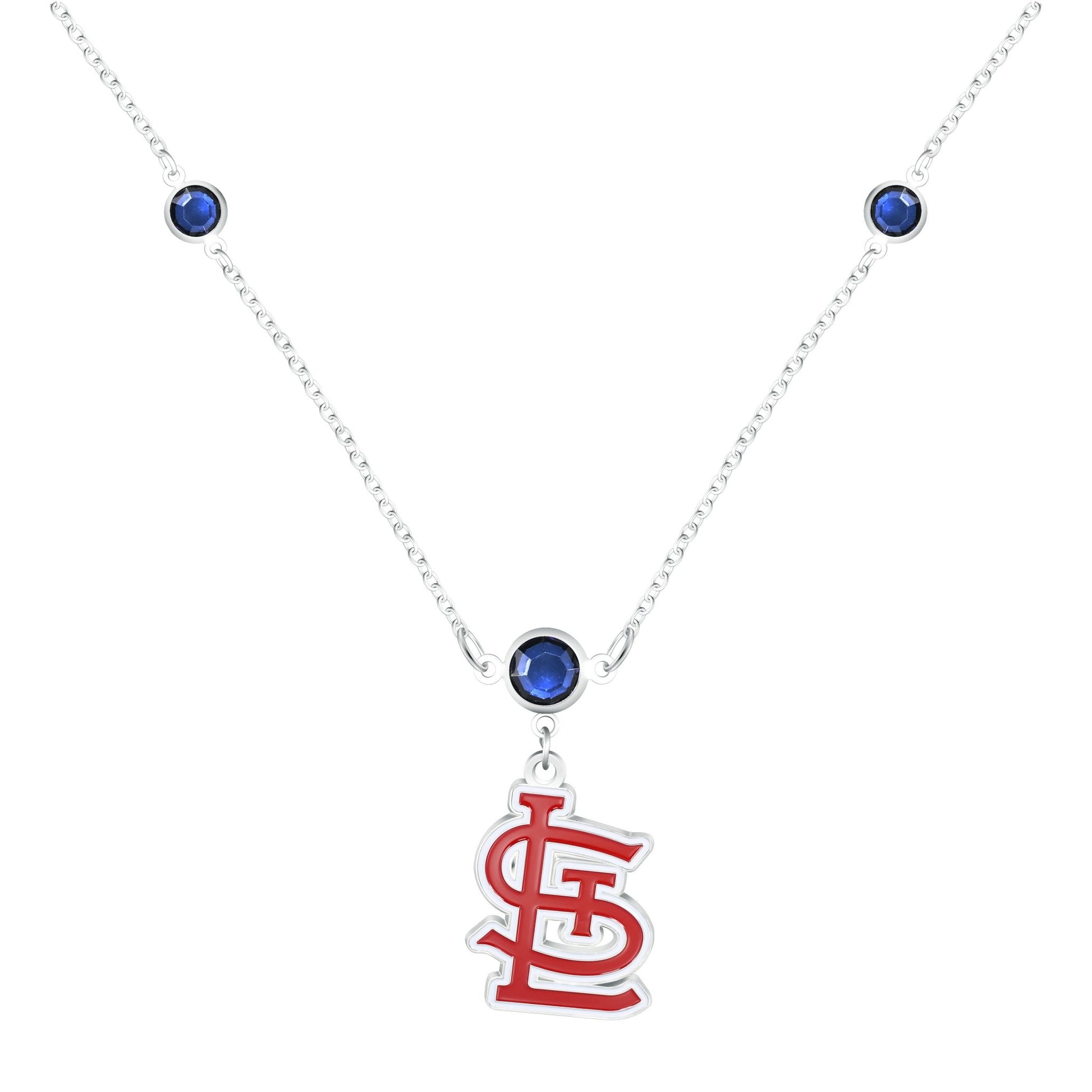 MLB Triple Beaded Necklace - Gamedays Gear - St. Louis Cardinals