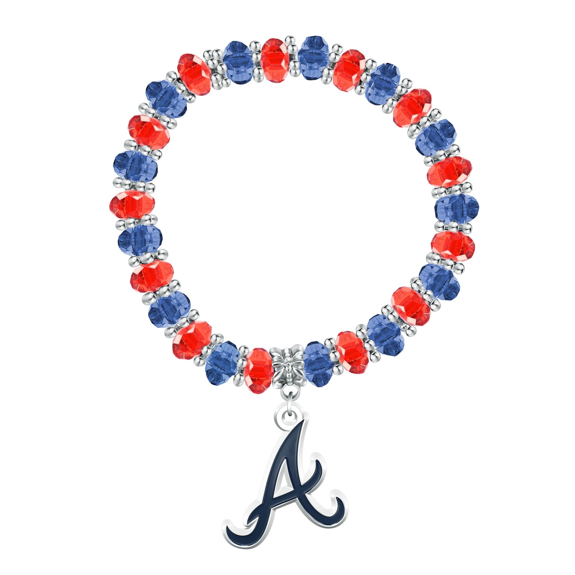 MLB Two-Tone Beaded Bracelet - Gamedays Gear - Atlanta Braves