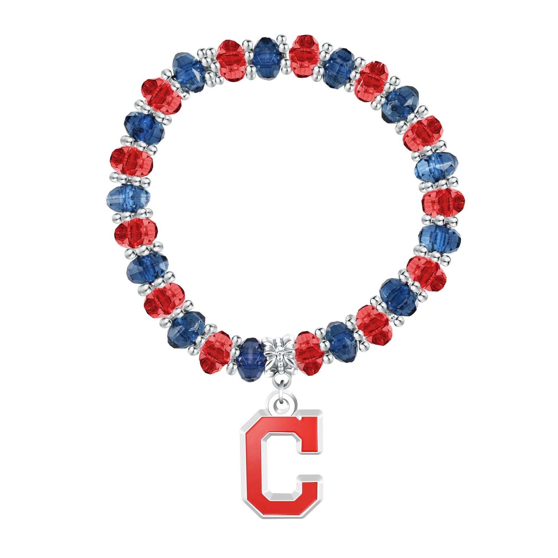 MLB Two-Tone Beaded Bracelet - Gamedays Gear - Cleveland Guardians