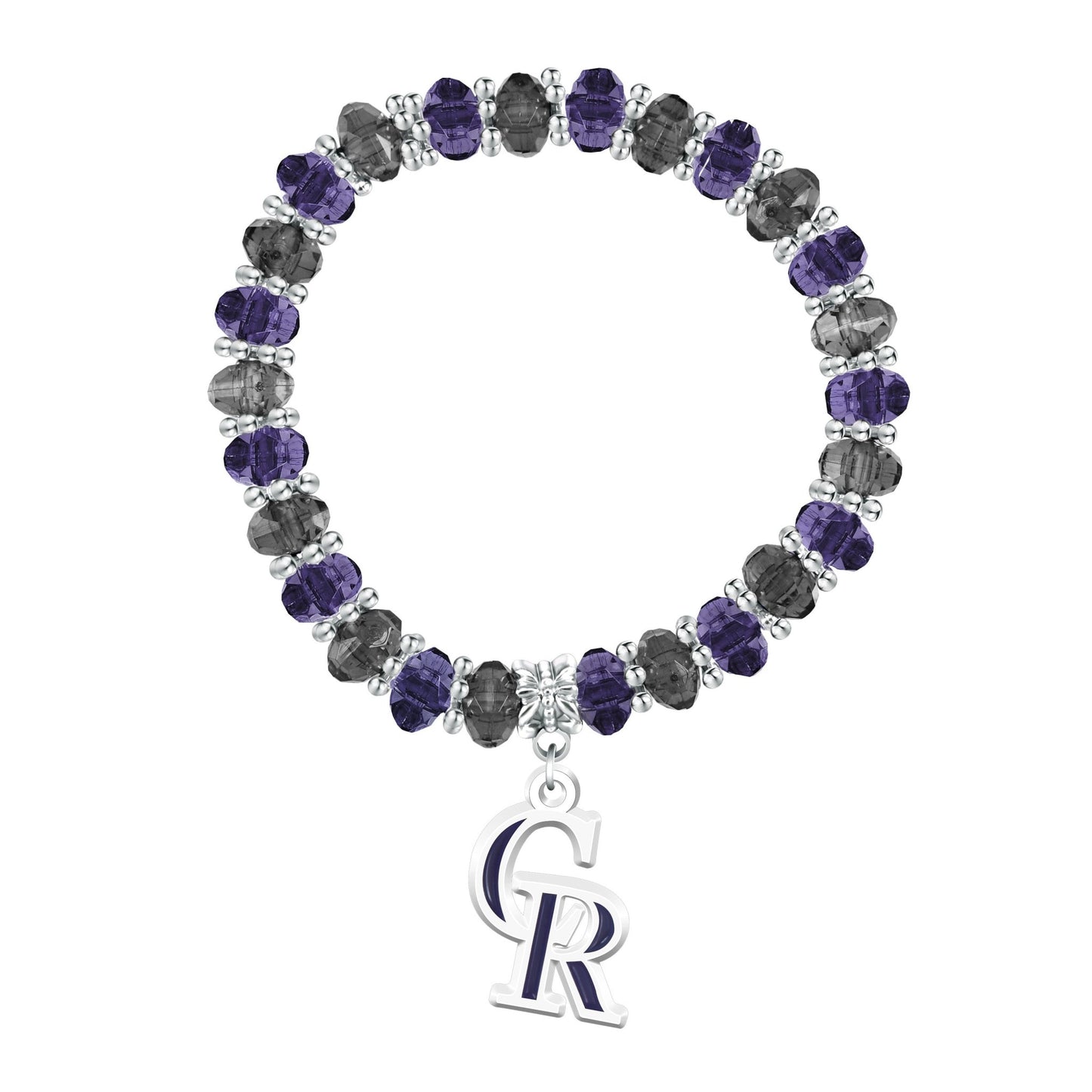 MLB Two-Tone Beaded Bracelet - Gamedays Gear - Colorado Rockies