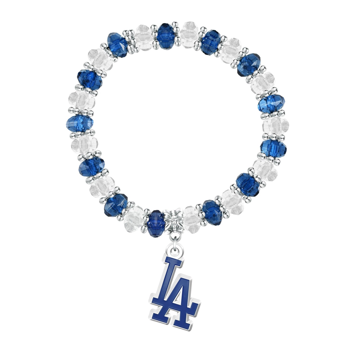 MLB Two-Tone Beaded Bracelet - Gamedays Gear - Los Angeles Dodgers