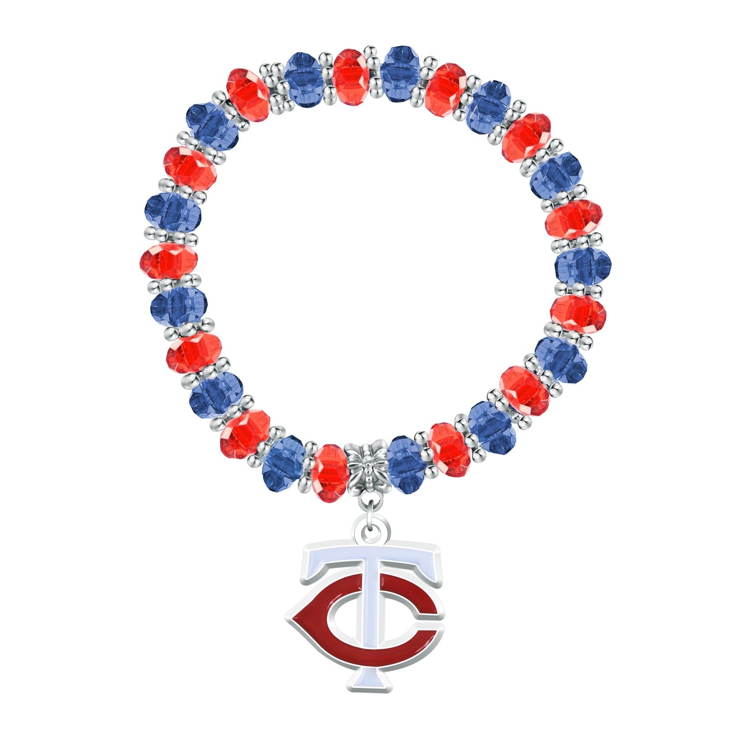 MLB Two-Tone Beaded Bracelet - Gamedays Gear - Minnesota Twins