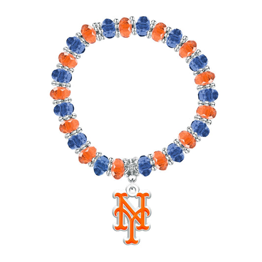 MLB Two-Tone Beaded Bracelet - Gamedays Gear - New York Yankees