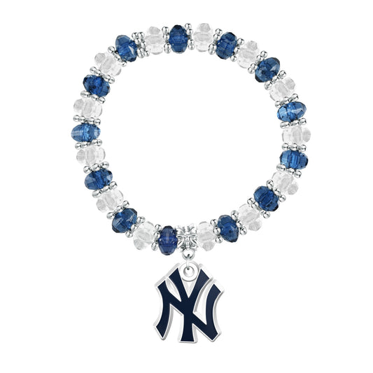 MLB Two-Tone Beaded Bracelet - Gamedays Gear - New York Yankees