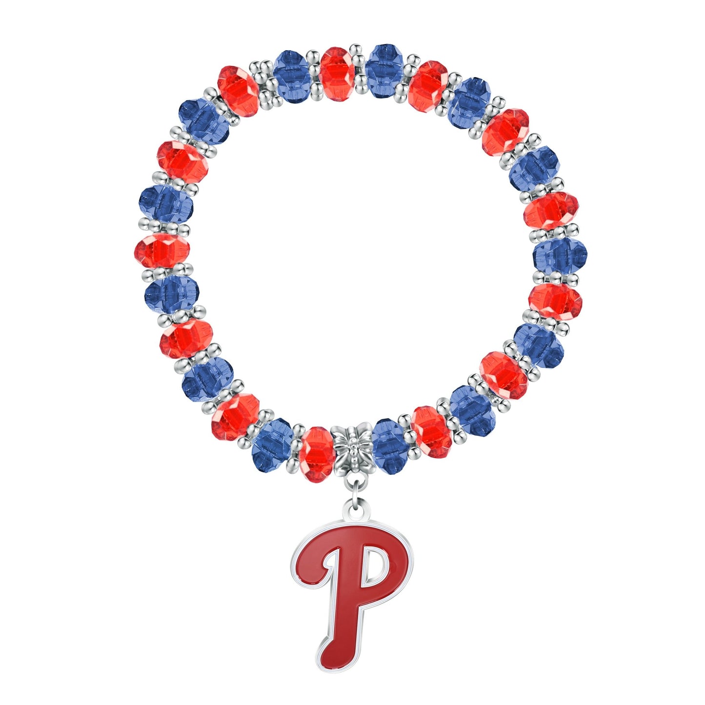 MLB Two-Tone Beaded Bracelet - Gamedays Gear - Philadelphia Phillies