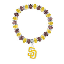San Diego Padres Two-Tone Beaded Bracelet