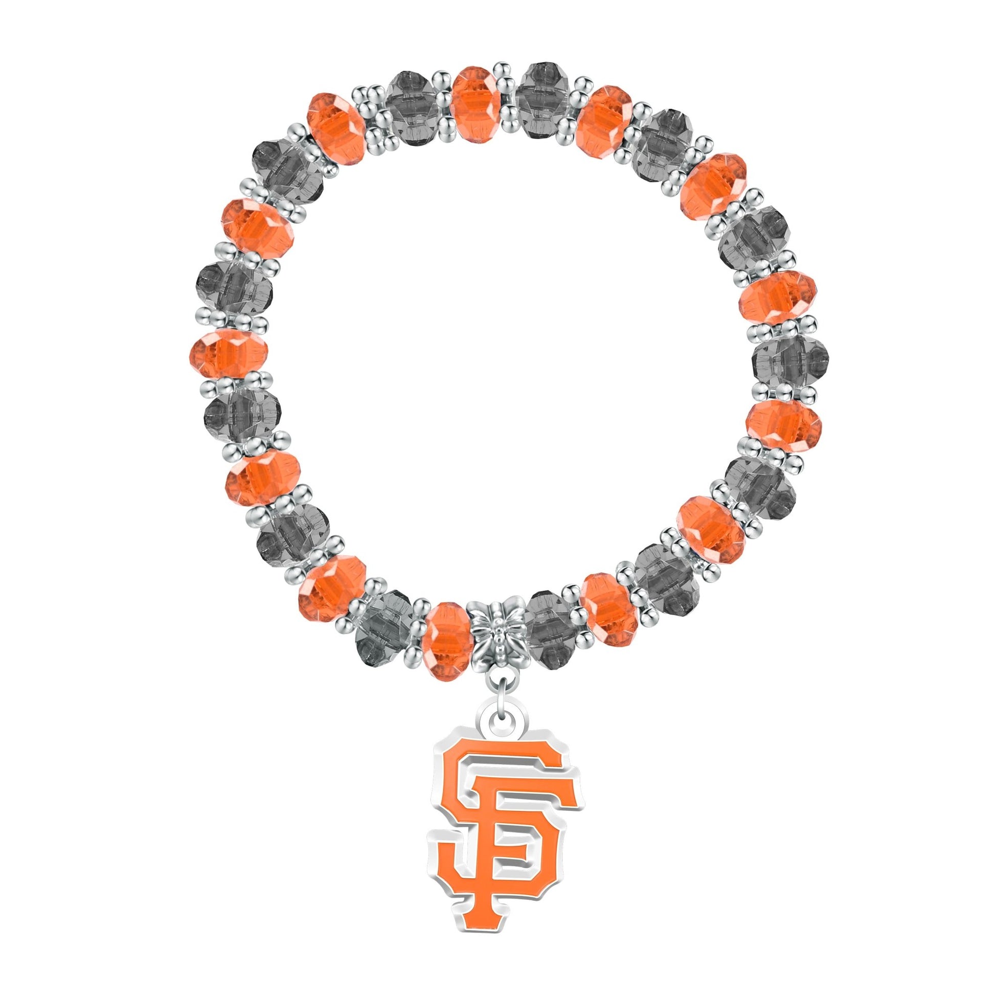 MLB Two-Tone Beaded Bracelet - Gamedays Gear - San Francisco Giants