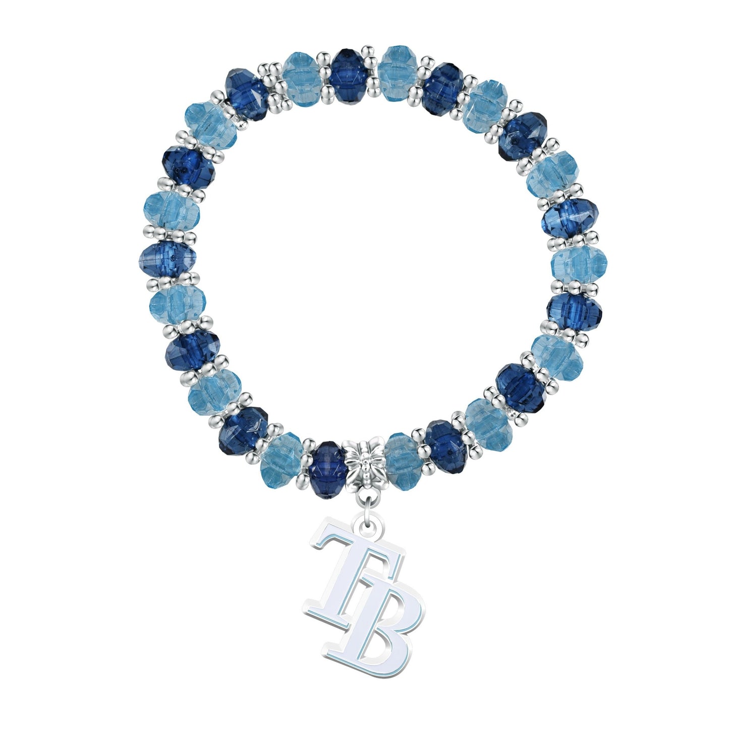 MLB Two-Tone Beaded Bracelet - Gamedays Gear - Tampa Bay Rays