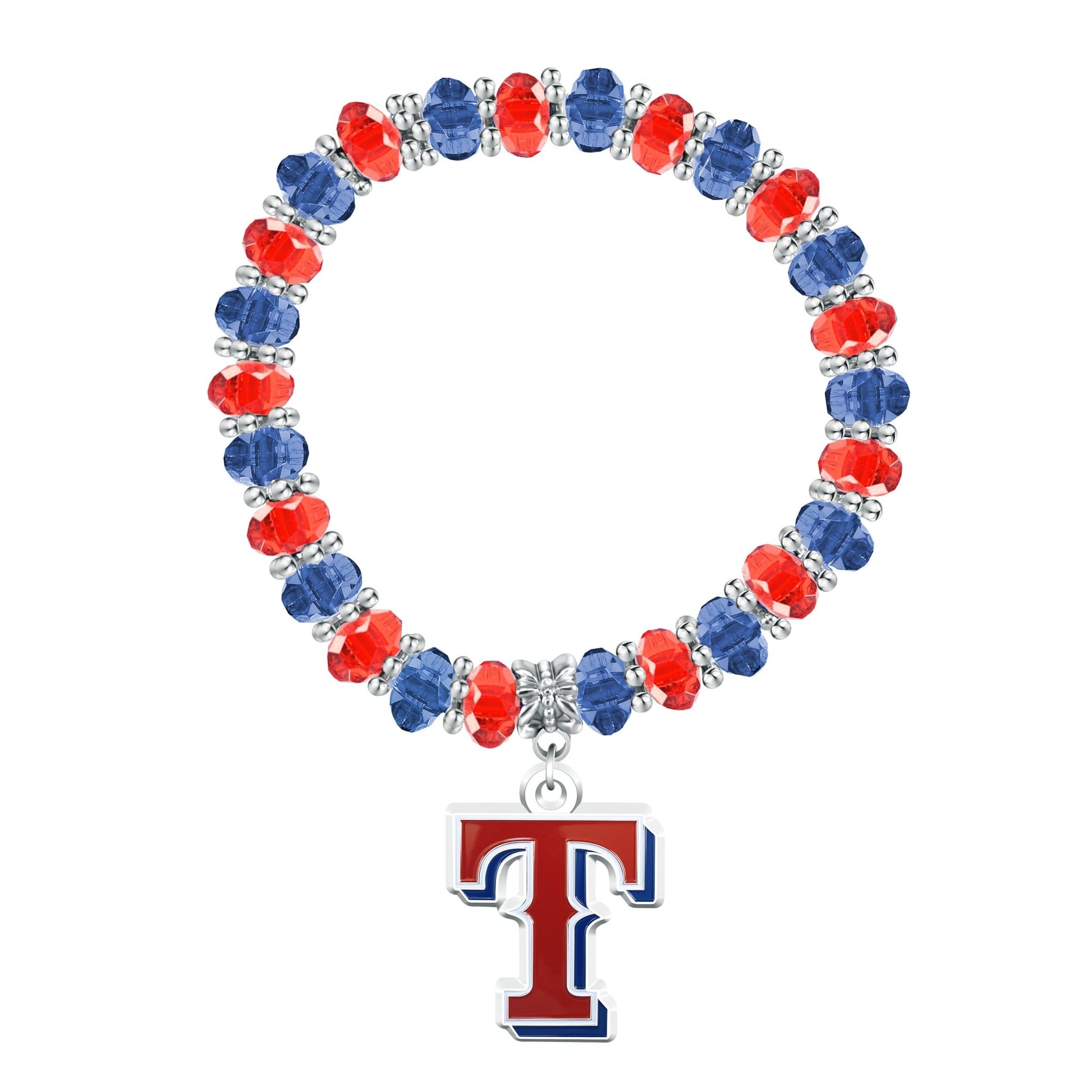 MLB Two-Tone Beaded Bracelet - Gamedays Gear - Texas Rangers