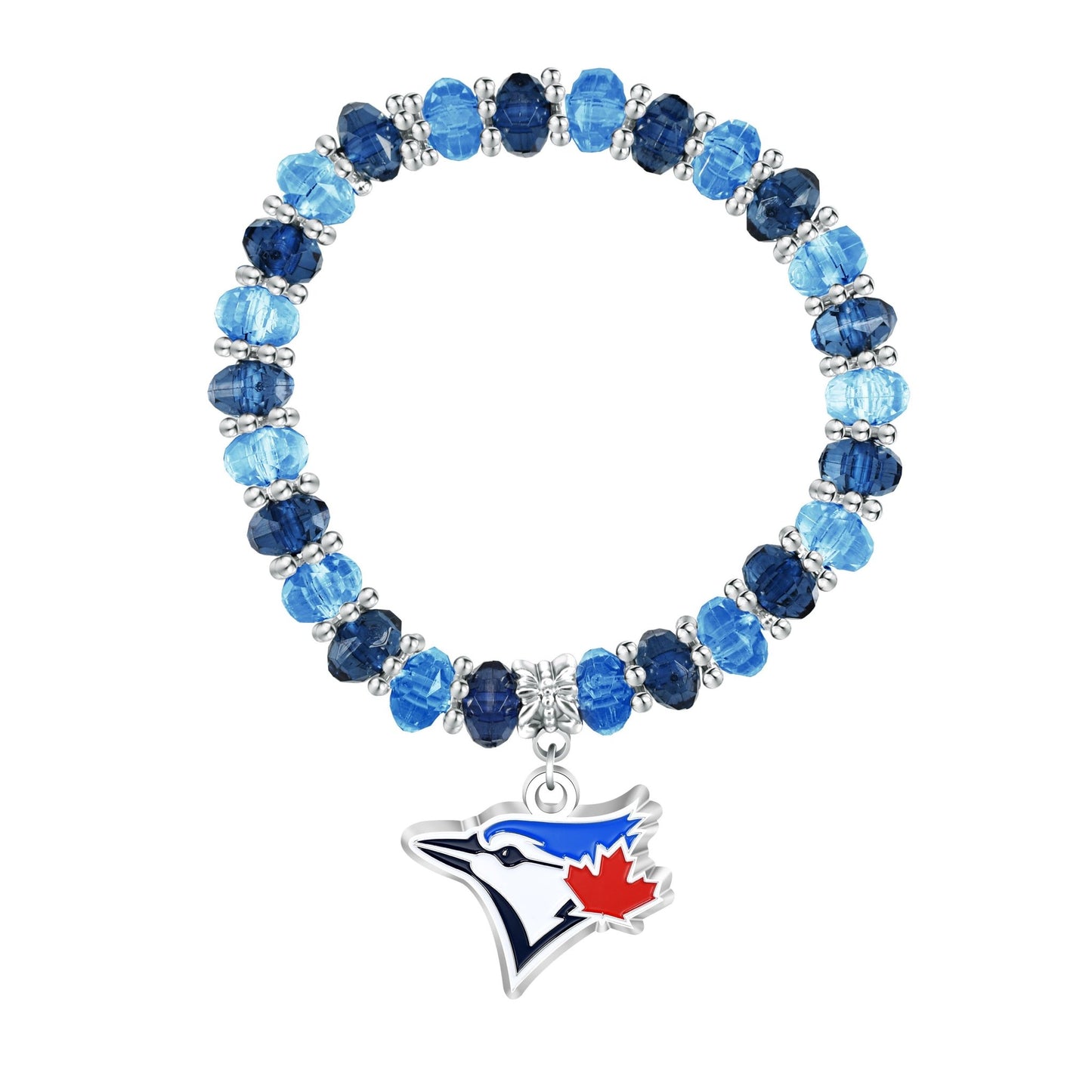 MLB Two-Tone Beaded Bracelet - Gamedays Gear - Toronto Blue Jays