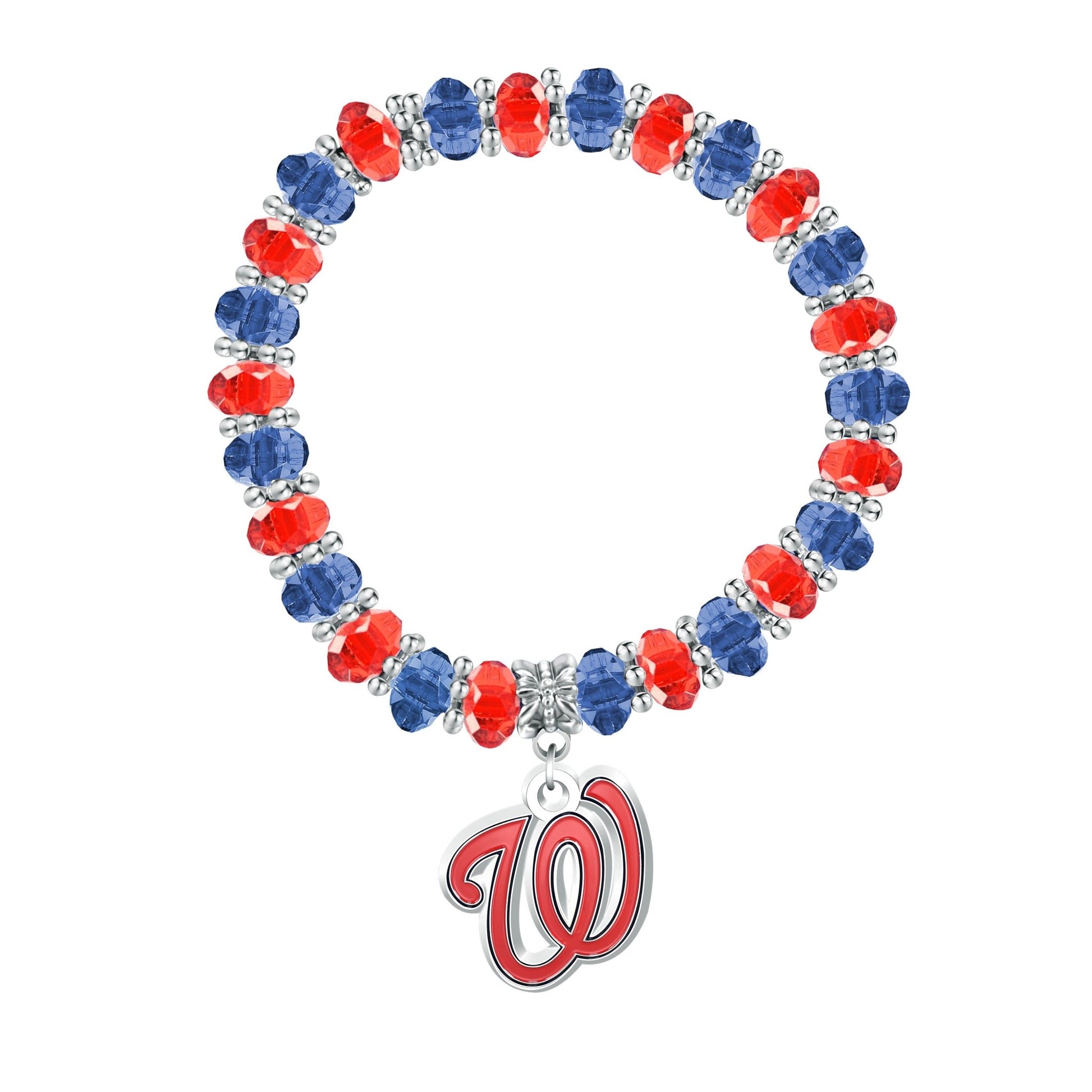 MLB Two-Tone Beaded Bracelet - Gamedays Gear - Washington Nationals