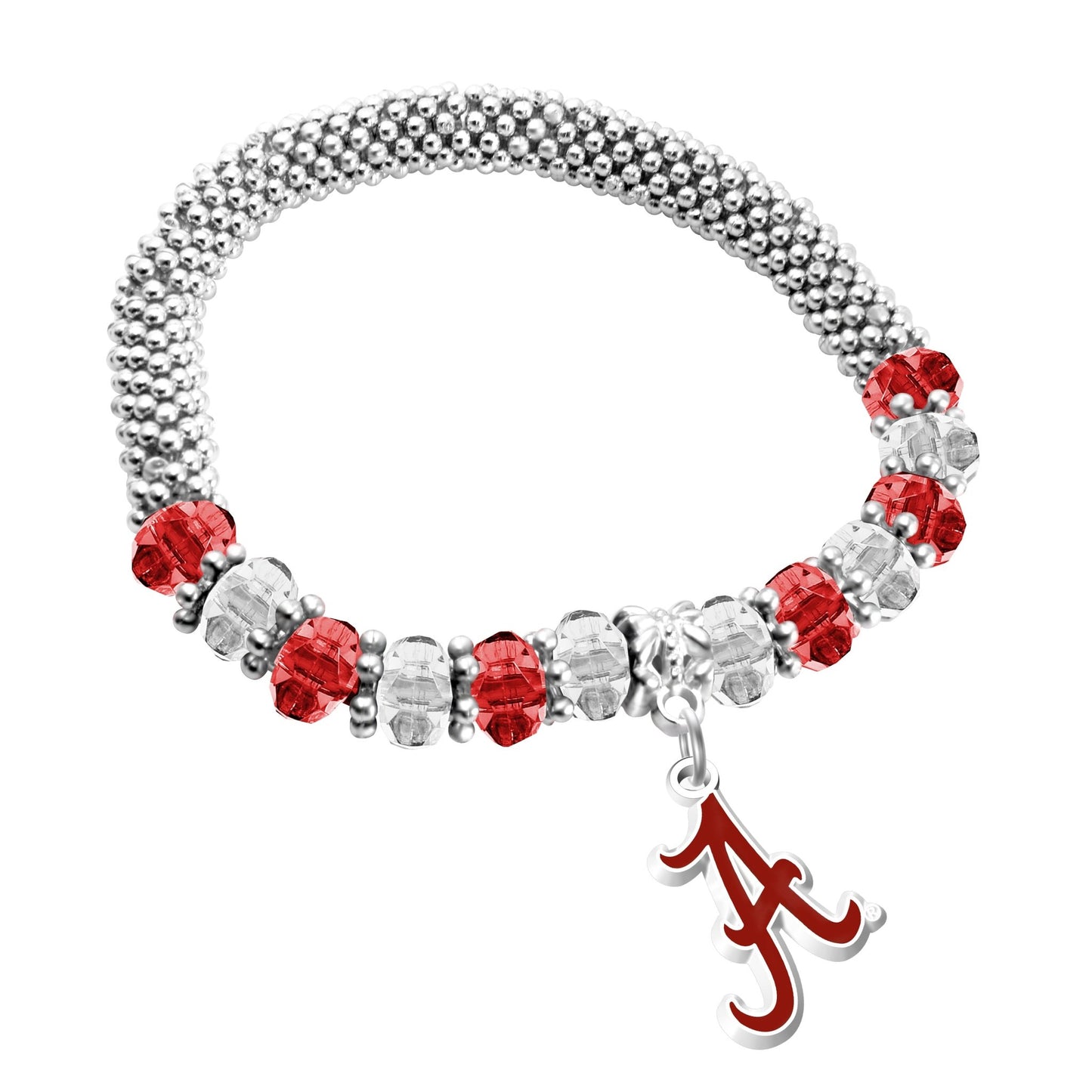 NCAA 2-Tone Bangle Bracelet - Gamedays Gear - Alabama Crimson Tide