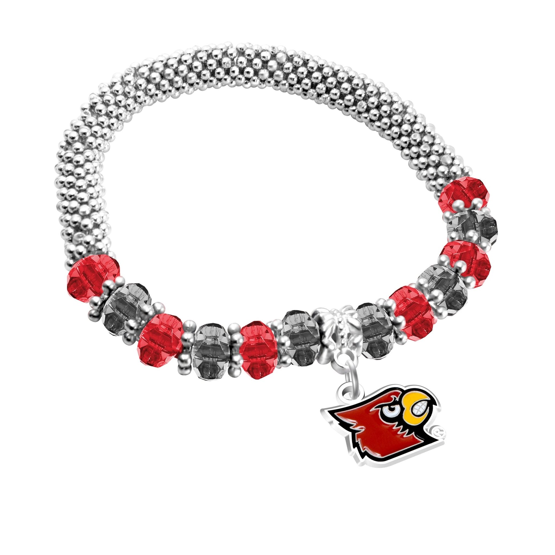 NCAA 2-Tone Bangle Bracelet - Gamedays Gear - Louisville Cardinals