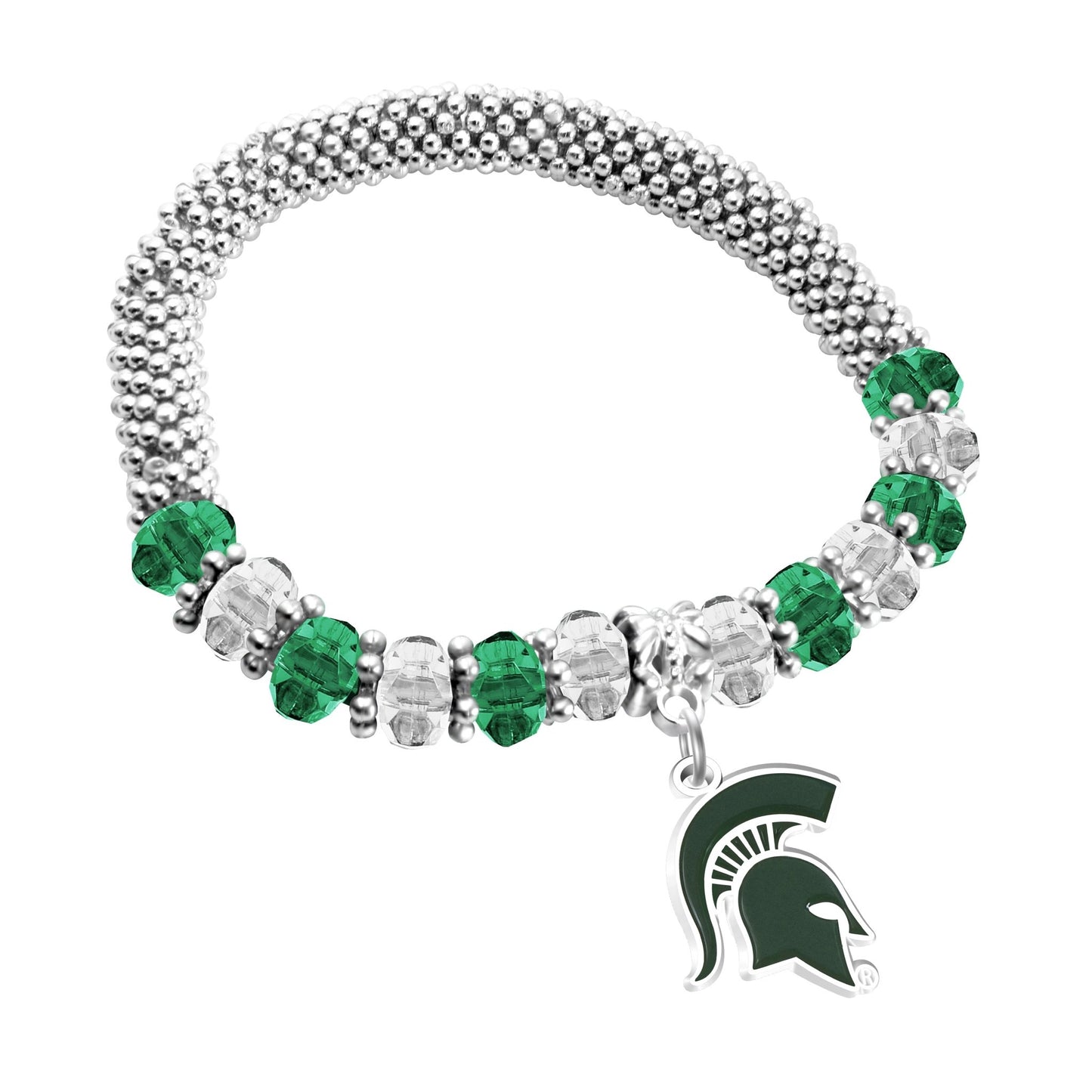 NCAA 2-Tone Bangle Bracelet - Gamedays Gear - Michigan State Spartans