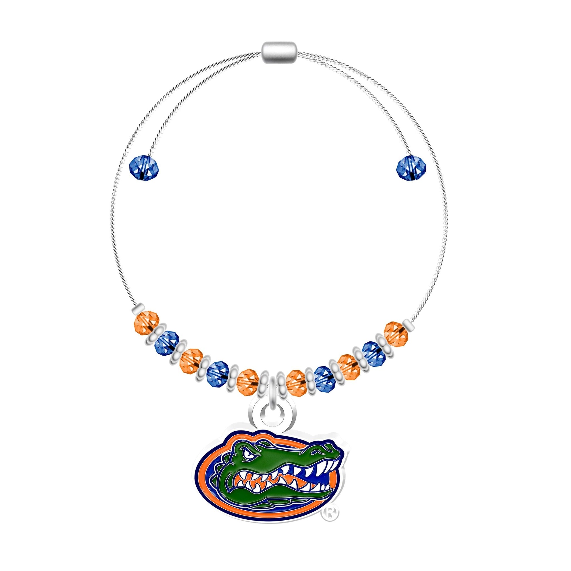 NCAA 2-Tone Bead Adjustable Bracelet - Gamedays Gear - Florida Gators