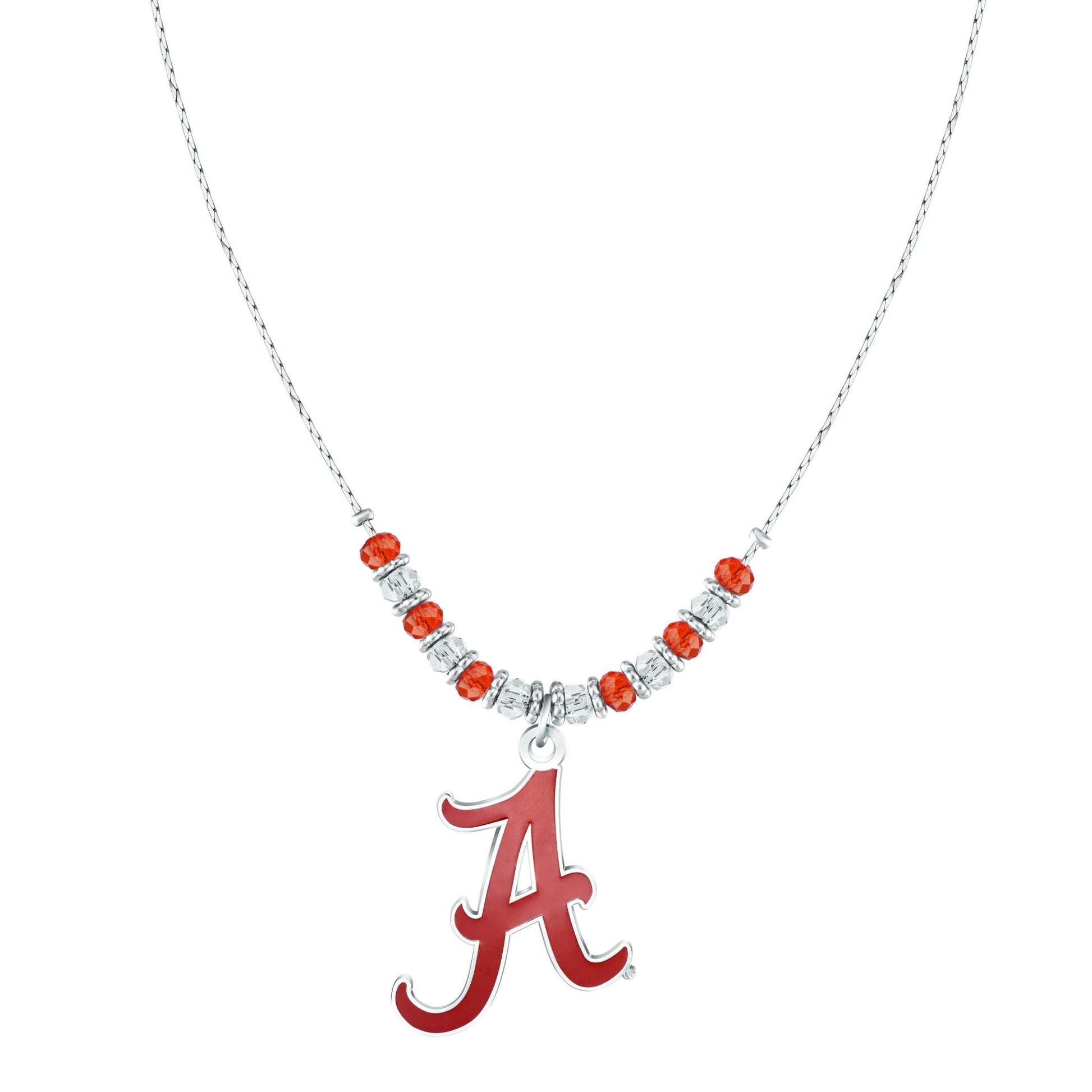 NCAA Beaded Cobra Chain Necklace - Gamedays Gear - Alabama Crimson Tide