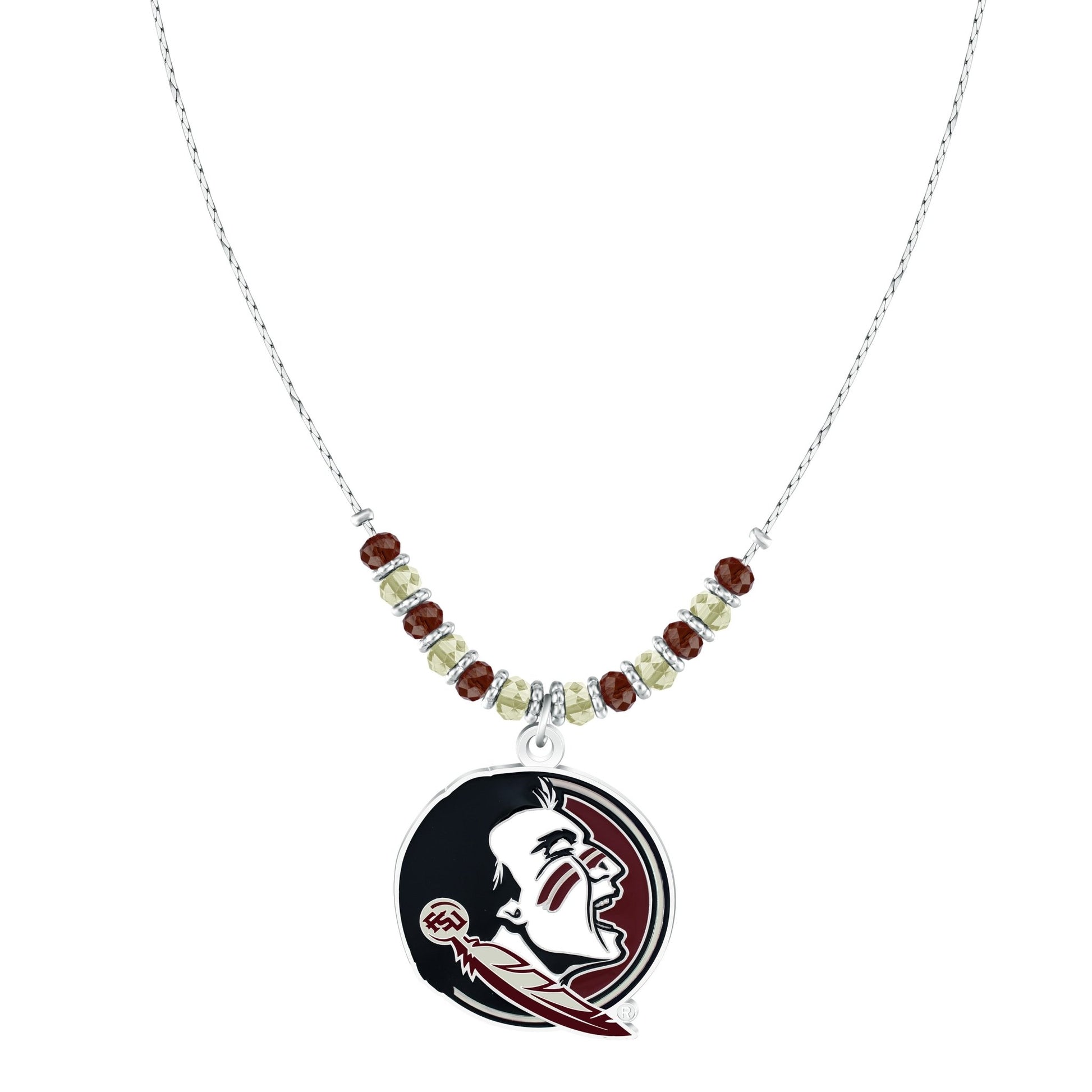 NCAA Beaded Cobra Chain Necklace - Gamedays Gear - Florida State Seminoles