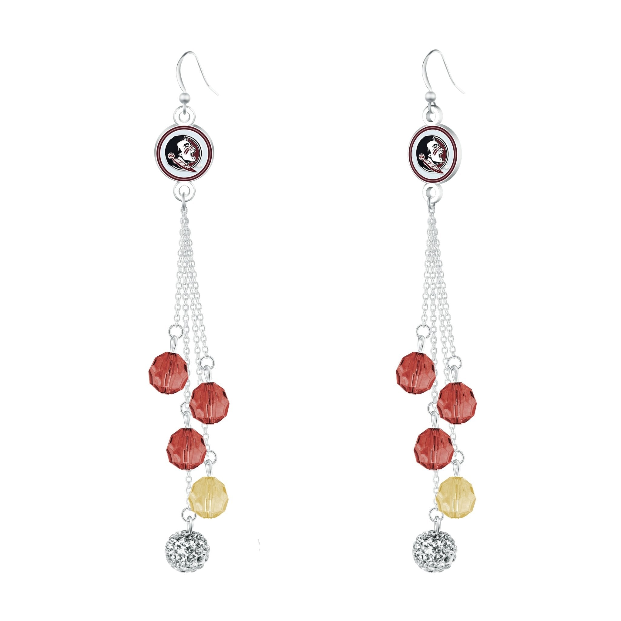 Gamedays Gear NCAA Beaded Dangle Earrings E052 - 4014