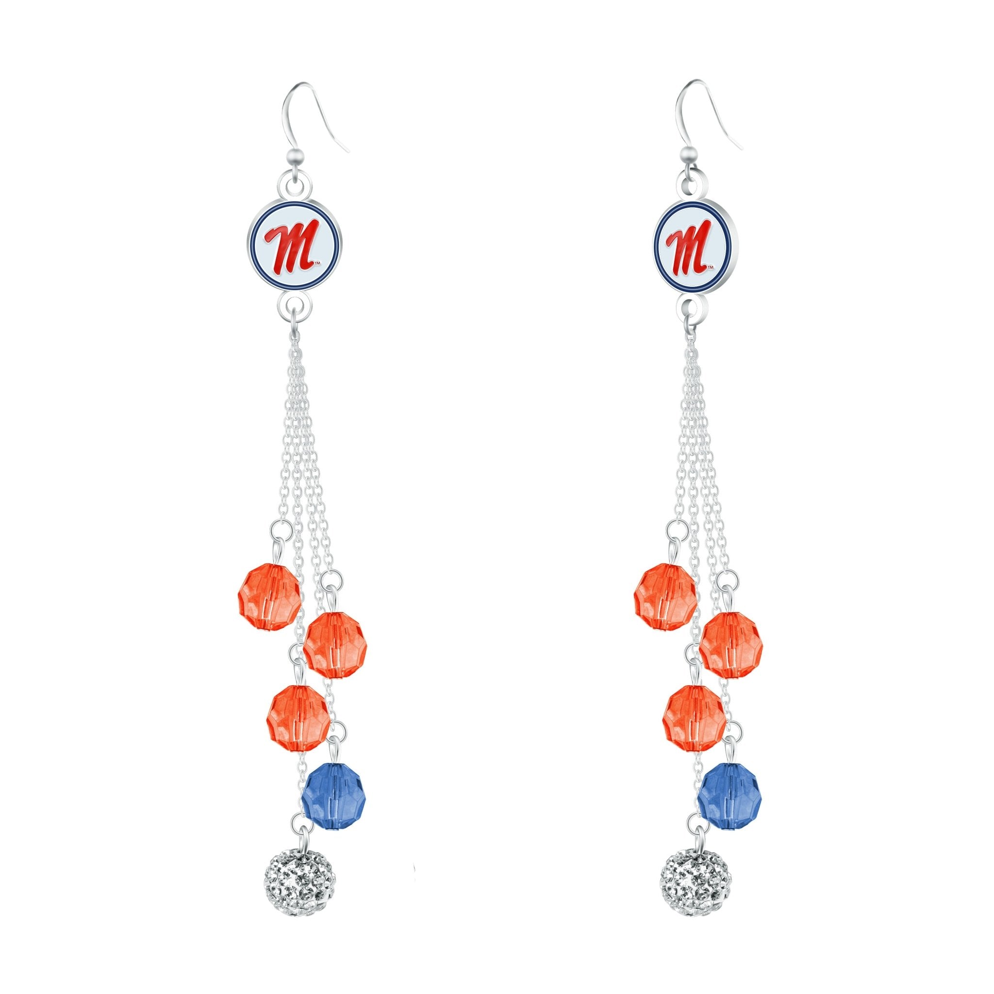 Gamedays Gear NCAA Beaded Dangle Earrings E052 - 4032