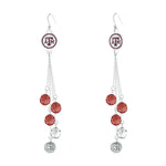 Gamedays Gear NCAA Beaded Dangle Earrings E052 - 4057