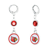 Gamedays Gear NCAA Beaded Dangle Hoop Earrings E038 - 4025