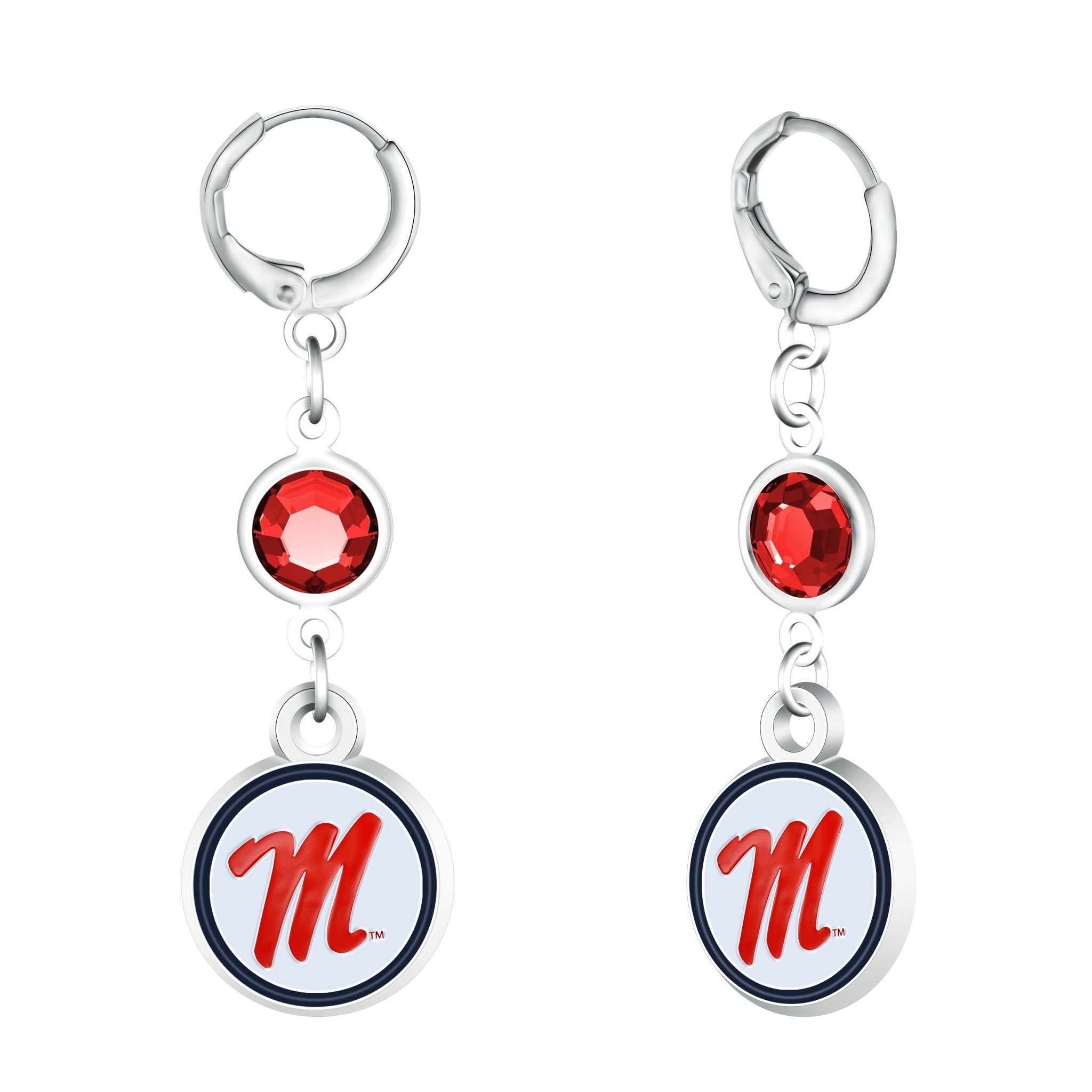Gamedays Gear NCAA Beaded Dangle Hoop Earrings E038 - 4032