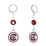 Gamedays Gear NCAA Beaded Dangle Hoop Earrings E038 - 4051
