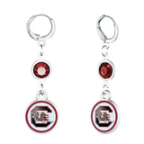 Gamedays Gear NCAA Beaded Dangle Hoop Earrings E038 - 4051