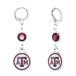 Gamedays Gear NCAA Beaded Dangle Hoop Earrings E038 - 4057