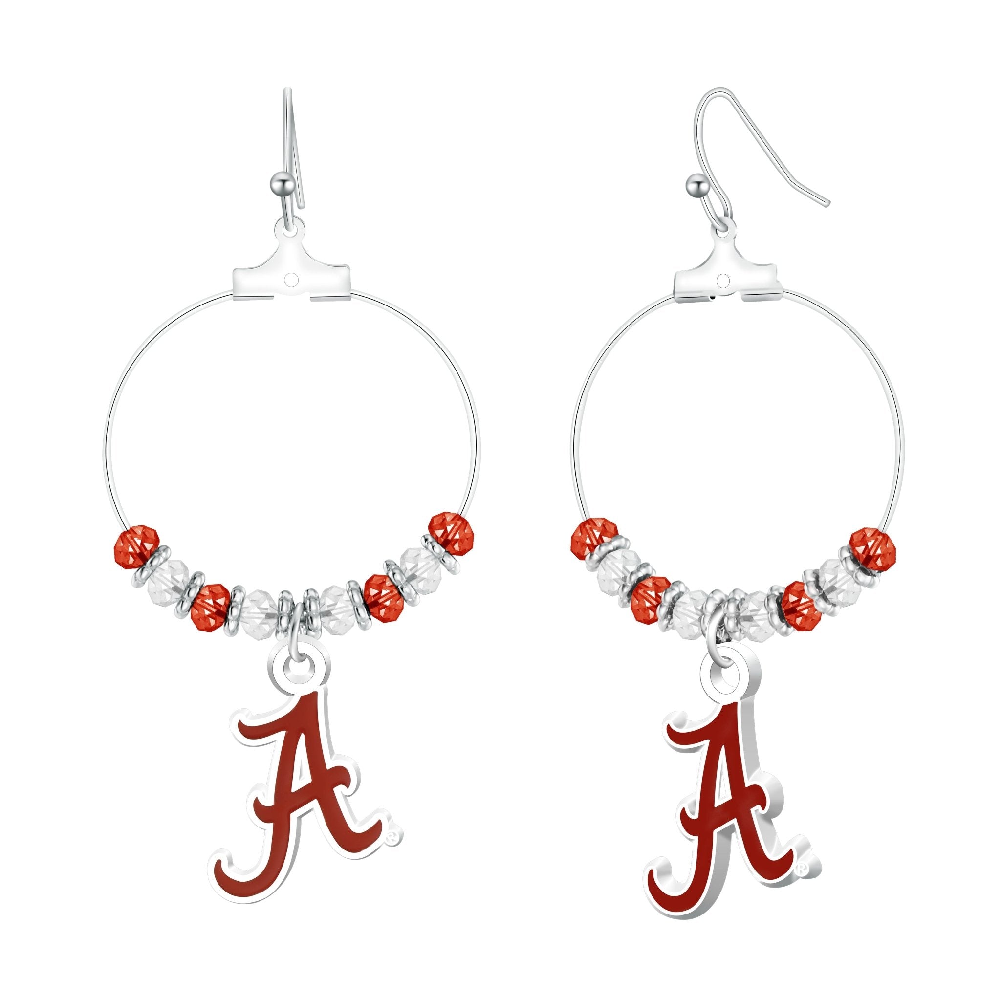 Gamedays Gear NCAA Beaded Hoop Earrings E039 - 4001
