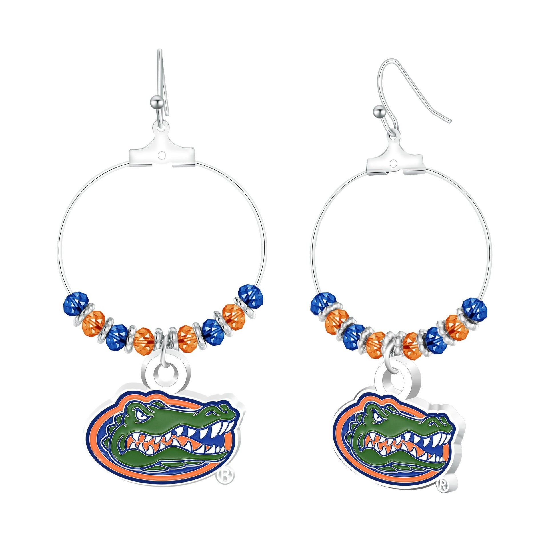 NCAA Beaded Hoop Earrings - Gamedays Gear - Florida Gators