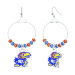 Gamedays Gear NCAA Beaded Hoop Earrings E039 - 4022