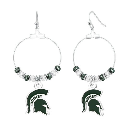 NCAA Beaded Hoop Earrings - Gamedays Gear - Alabama Crimson Tide