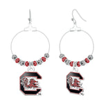 Gamedays Gear NCAA Beaded Hoop Earrings E039 - 4051