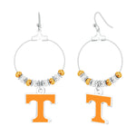 Gamedays Gear NCAA Beaded Hoop Earrings E039 - 4055