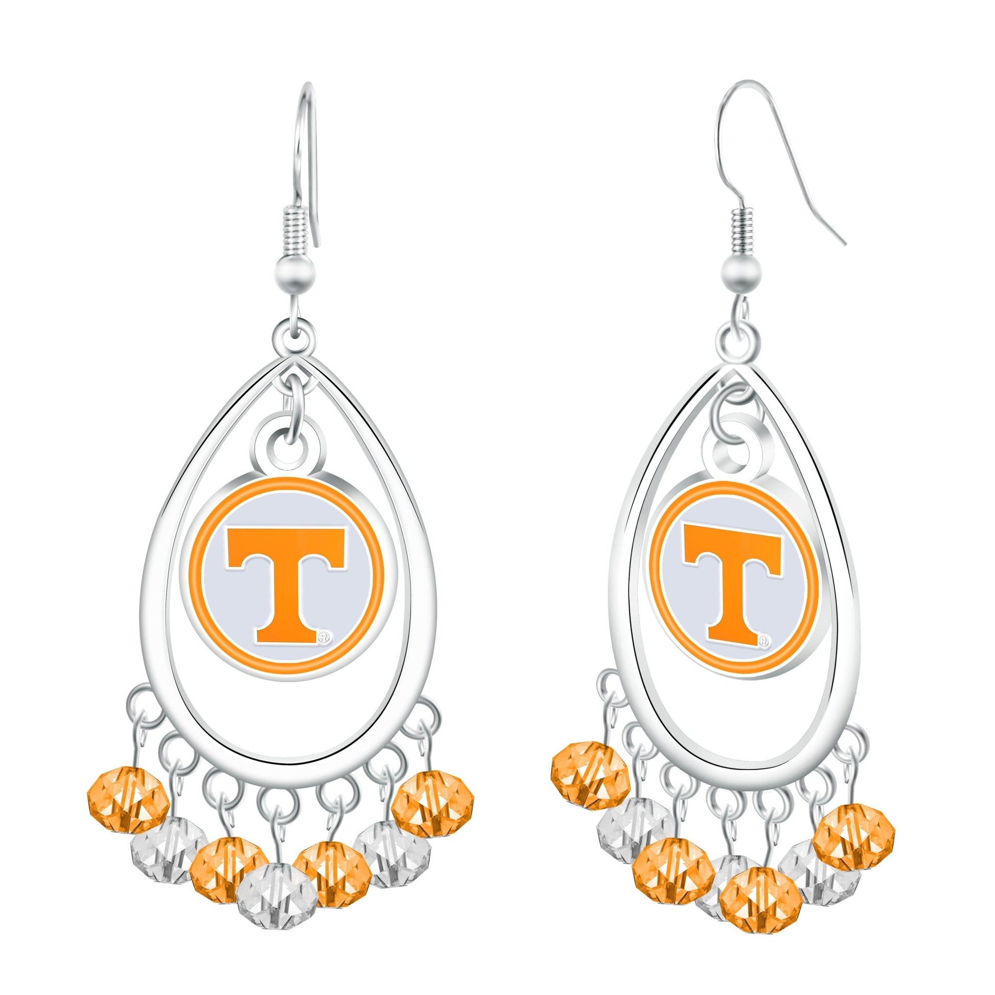 NCAA Beaded Teardrop Earrings - Gamedays Gear - Tennessee Volunteers