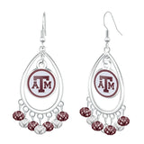 Gamedays Gear NCAA Beaded Teardrop Earrings E037 - 4057