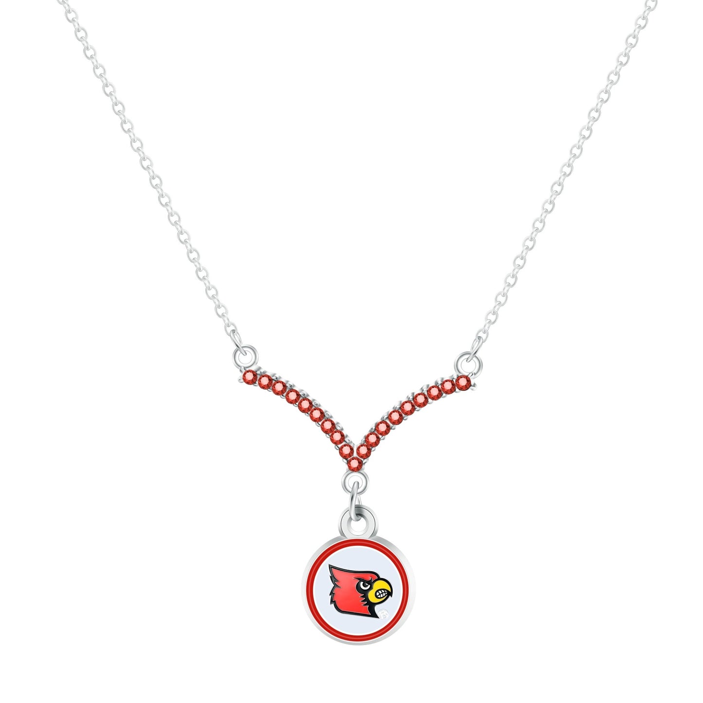 NCAA Chevron V Necklace - Gamedays Gear - Louisville Cardinals