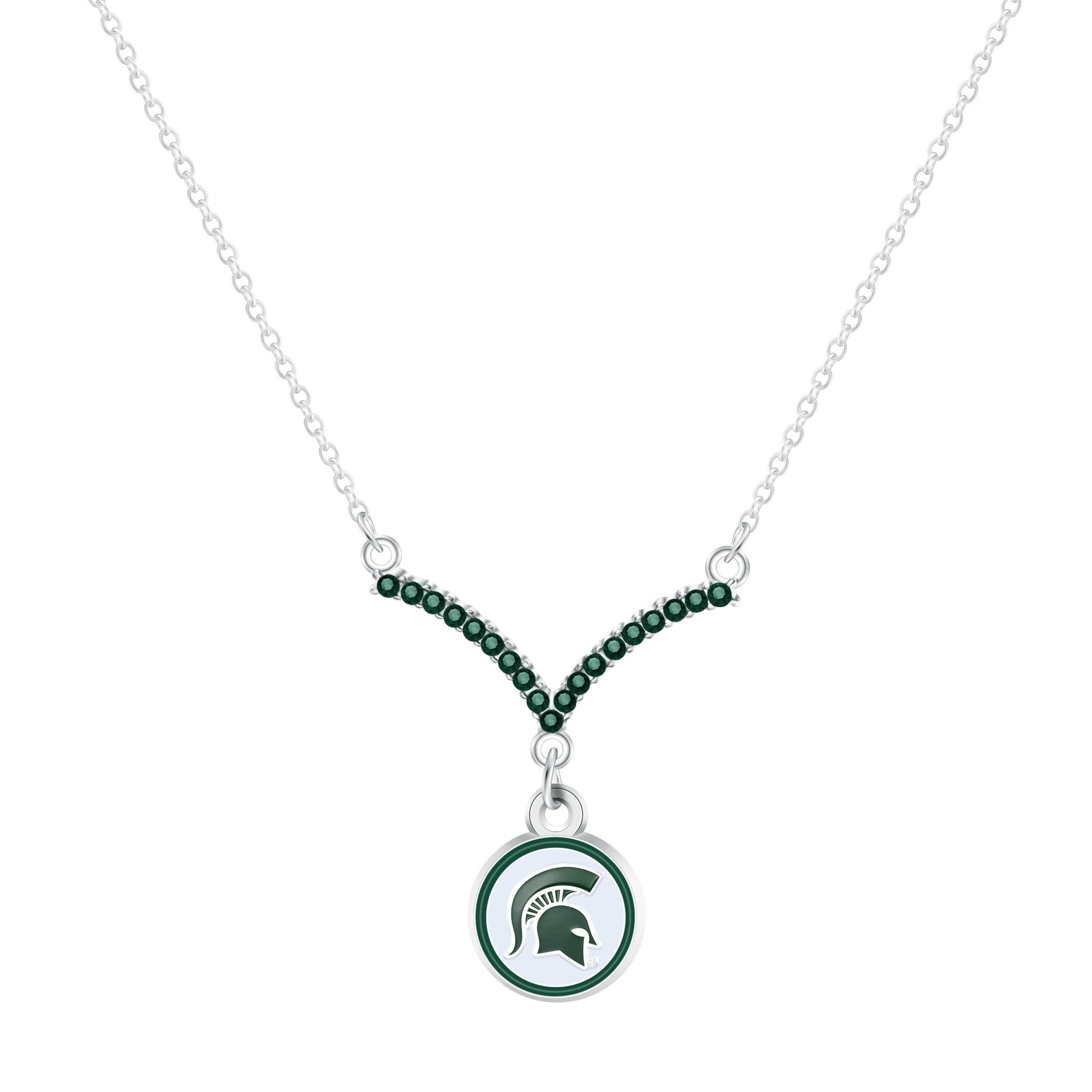 NCAA Chevron V Necklace - Gamedays Gear - Michigan State Spartans