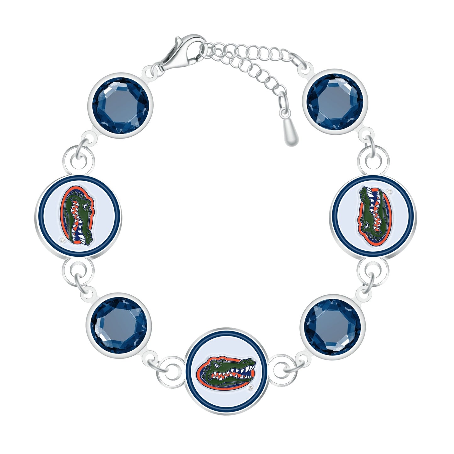 NCAA Disc Beaded Bangle Bracelet - Gamedays Gear - Florida Gators