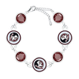 Gamedays Gear NCAA Disc Beaded Bangle Bracelet B024 - 4014