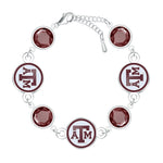 Gamedays Gear NCAA Disc Beaded Bangle Bracelet B024 - 4057