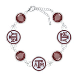 Gamedays Gear NCAA Disc Beaded Bangle Bracelet B024 - 4057