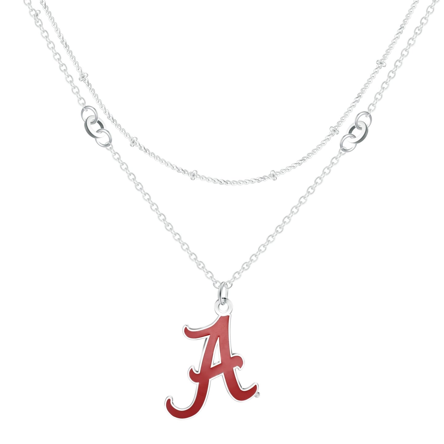 NCAA Double Strand Necklace - Gamedays Gear - Alabama Crimson Tide