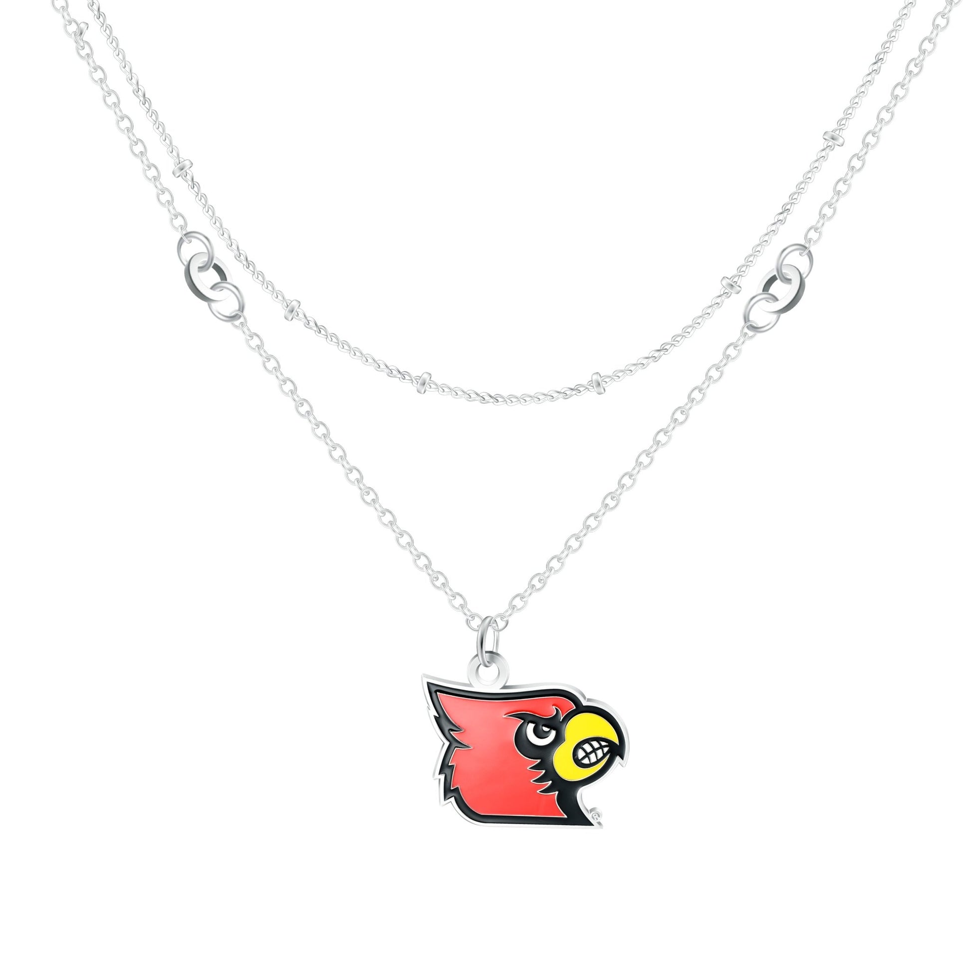 NCAA Double Strand Necklace - Gamedays Gear - Louisville Cardinals