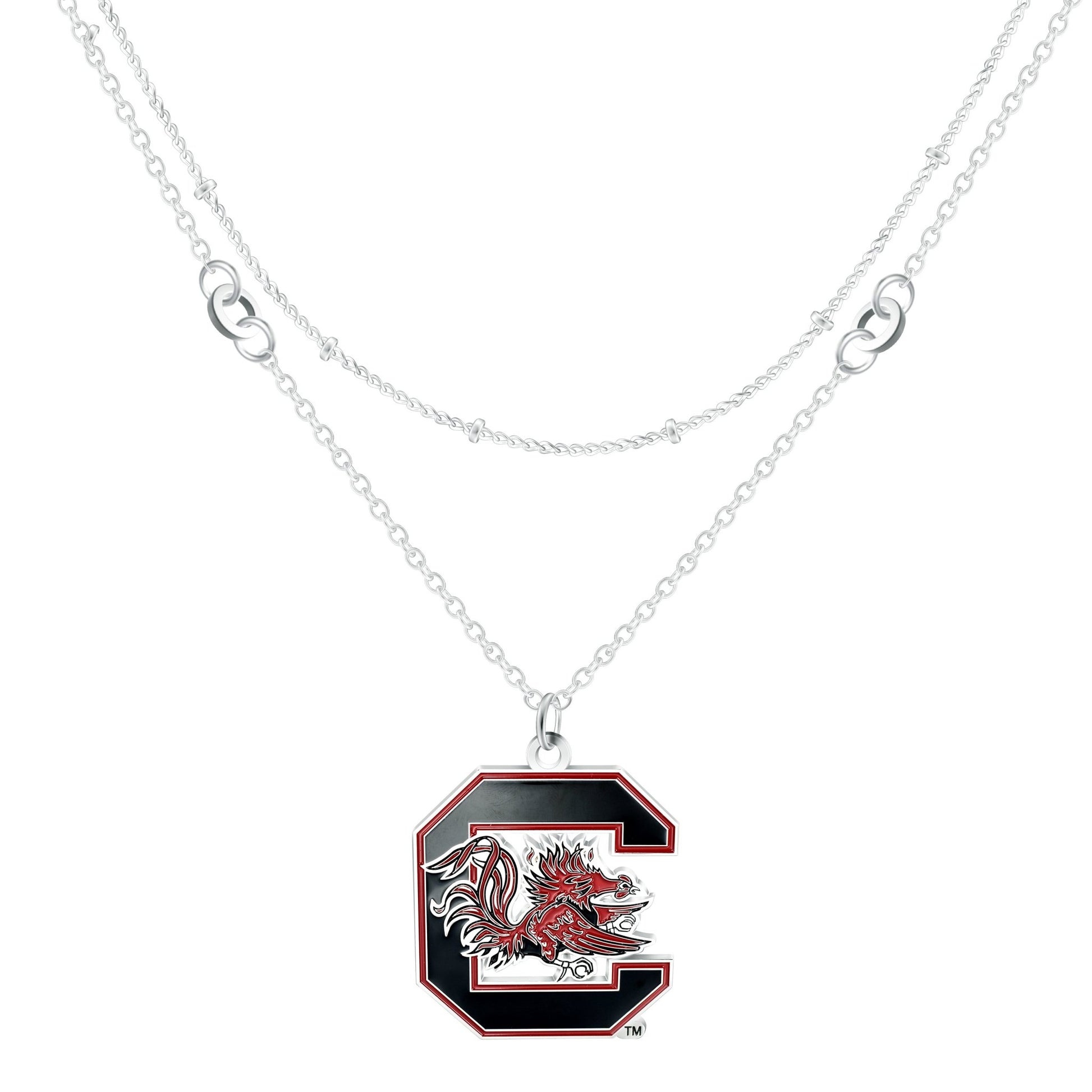 NCAA Double Strand Necklace - Gamedays Gear - South Carolina Gamecocks