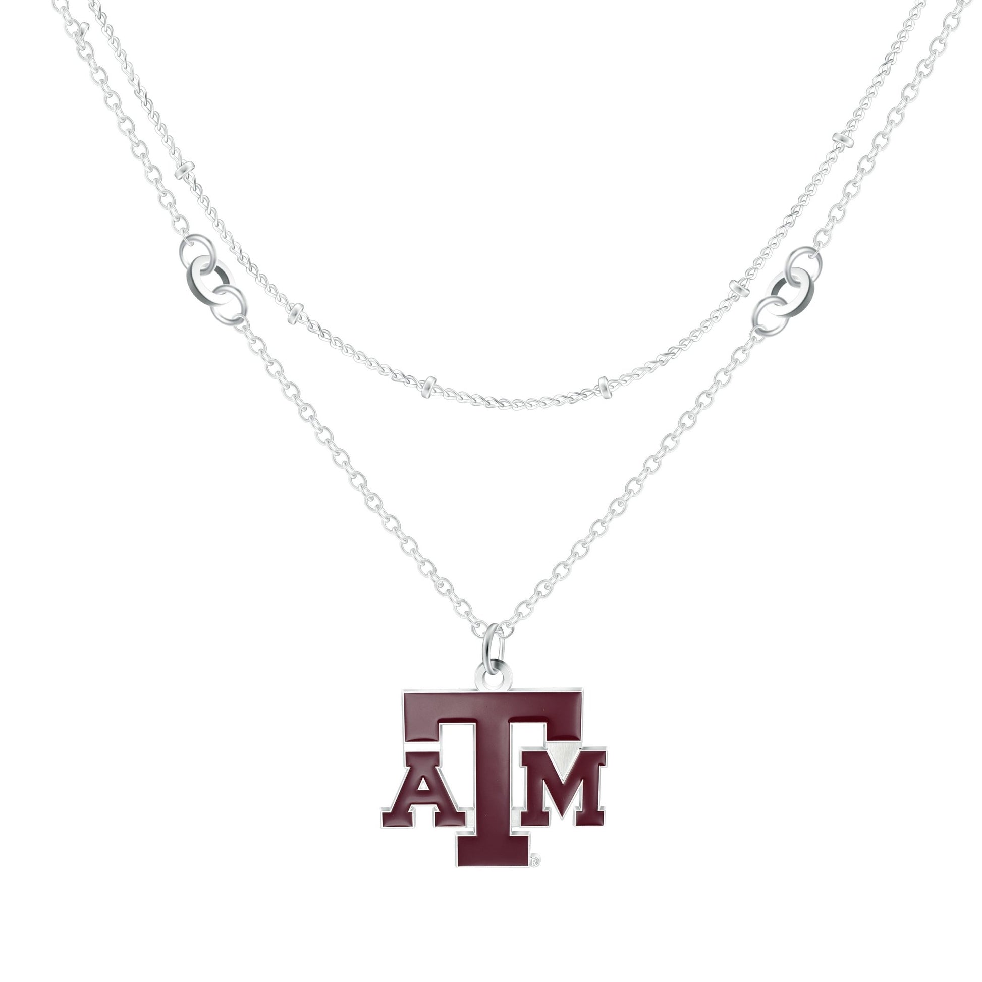 NCAA Double Strand Necklace - Gamedays Gear - Texas A&M Aggies